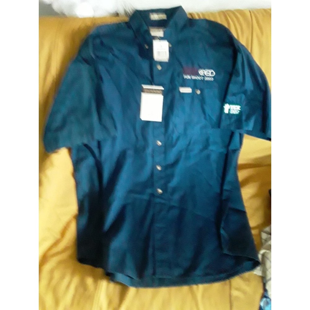 NWT Browning button down vintage 2003 shirt 2XT navy Al embroidered